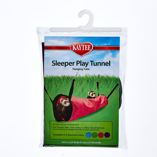 Kaytee Simple Sleeper Play Tunnel Pink, Purple, Blue, Green, 1ea/15 in X 4.5 in