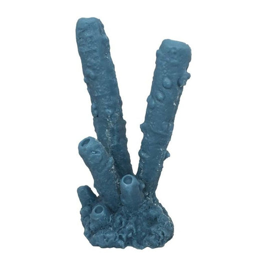 Weco Products South Pacific Coral Tube Sponge Ornament Blue, 1ea/MD