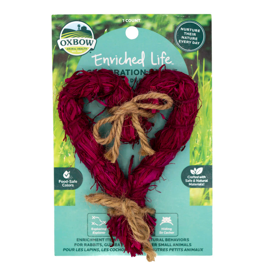 Oxbow Animal Health Enriched Life Celebration Heart Small Animal Chew Toy 1ea/One Size