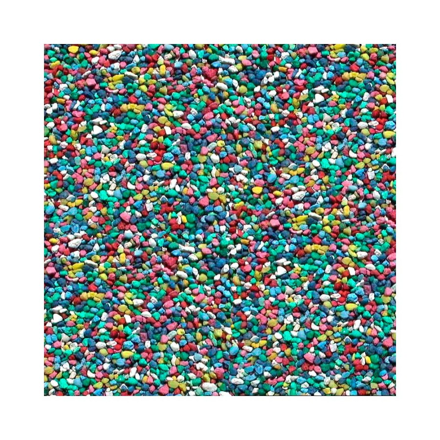 Pure Water Pebbles Premium Fresh Water Coated Aquarium Gravel Rainbow, 1ea/5 lb