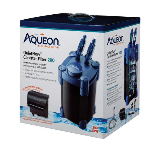 Aqueon QuietFlow Canister Aquarium Filter 1ea/Up To 55 gal