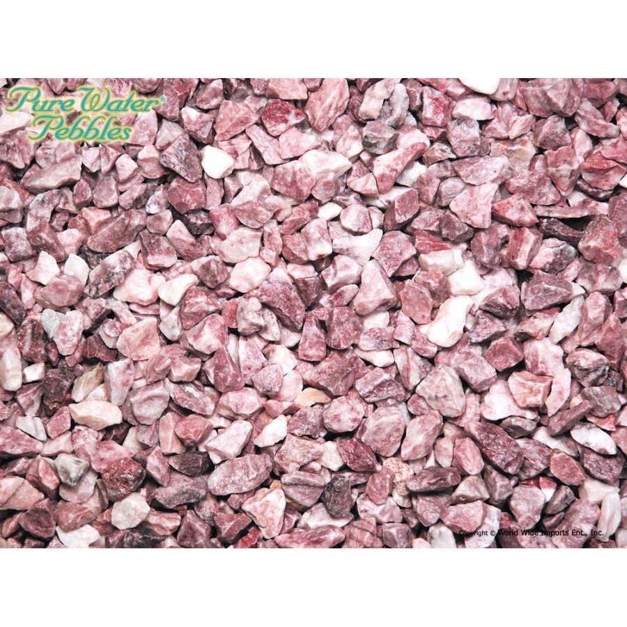 Pure Water Pebbles Premium Fresh Water Natural Aquarium Gravel Pink Flamingo, 1ea/5 lb