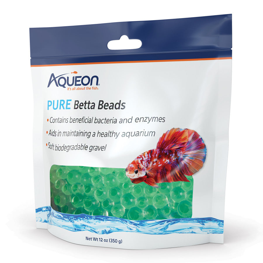 Aqueon Betta Beads Green, 1ea/One Pouch