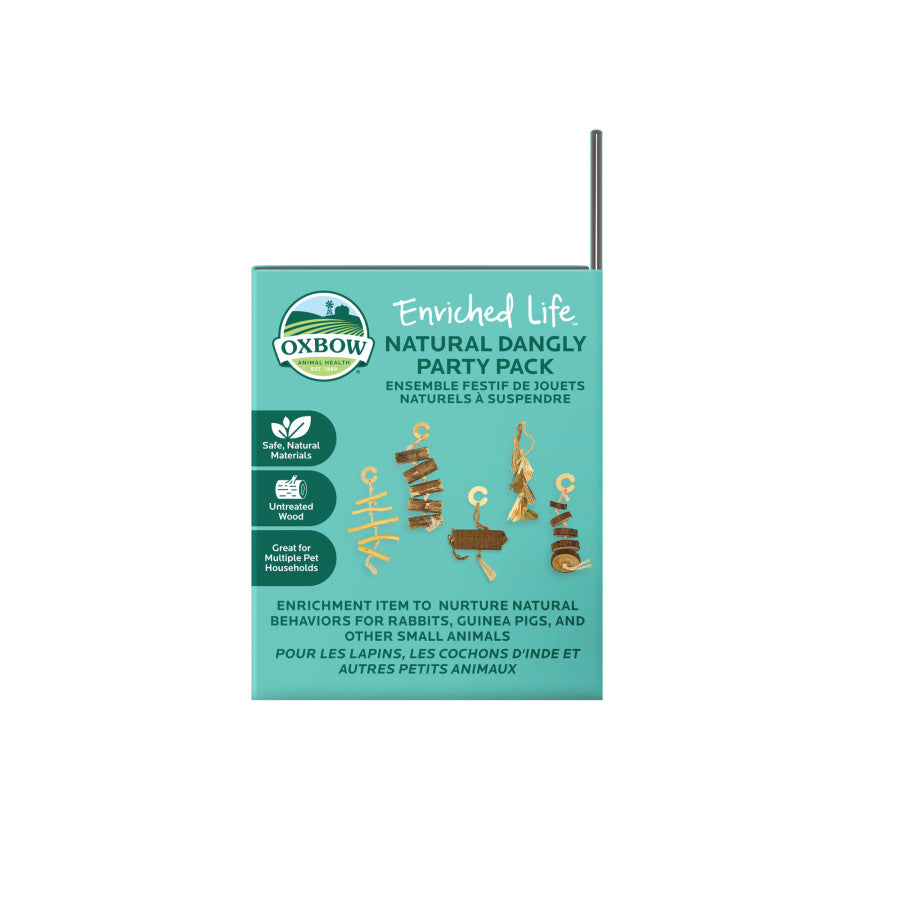 Oxbow Animal Health Enriched Life Natural Dangly Party Pack Small Animal Chew Toy 1ea/One Size