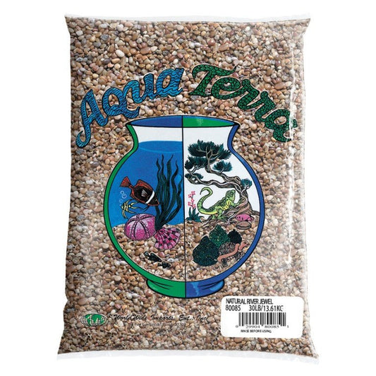 Aqua Terra Premium Fresh Water River Jewels Aquarium Gravel 1ea/5 lb