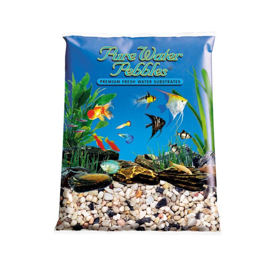 Pure Water Pebbles Premium Fresh Water Rainbow Gems Natural Aquarium Gravel 1ea/25 lb