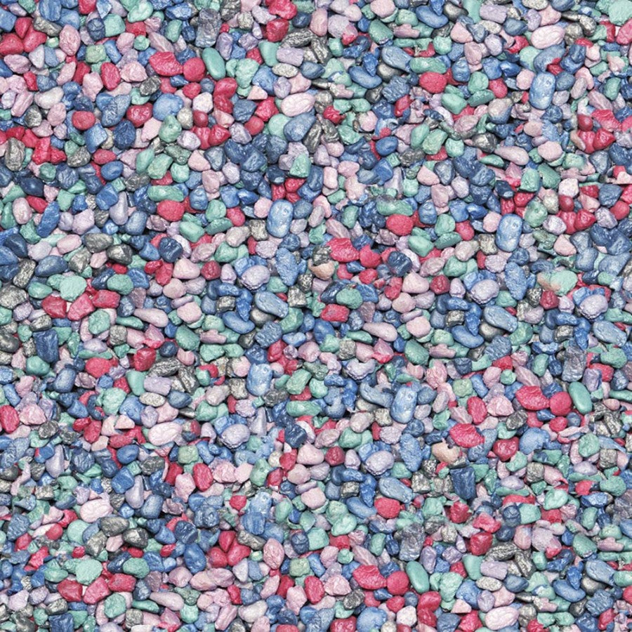 Pure Water Pebbles Premium Fresh Water Frosted Aquarium Gravel Rainbow, 1ea/25 lb