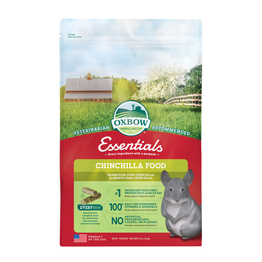 Oxbow Animal Health Essentials Chinchilla Food 1ea/3 lb