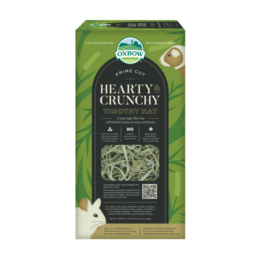 Oxbow Animal Health Prime Cut Hearty & Crunchy Timothy Hay Small Animal Treat 1ea/40 oz