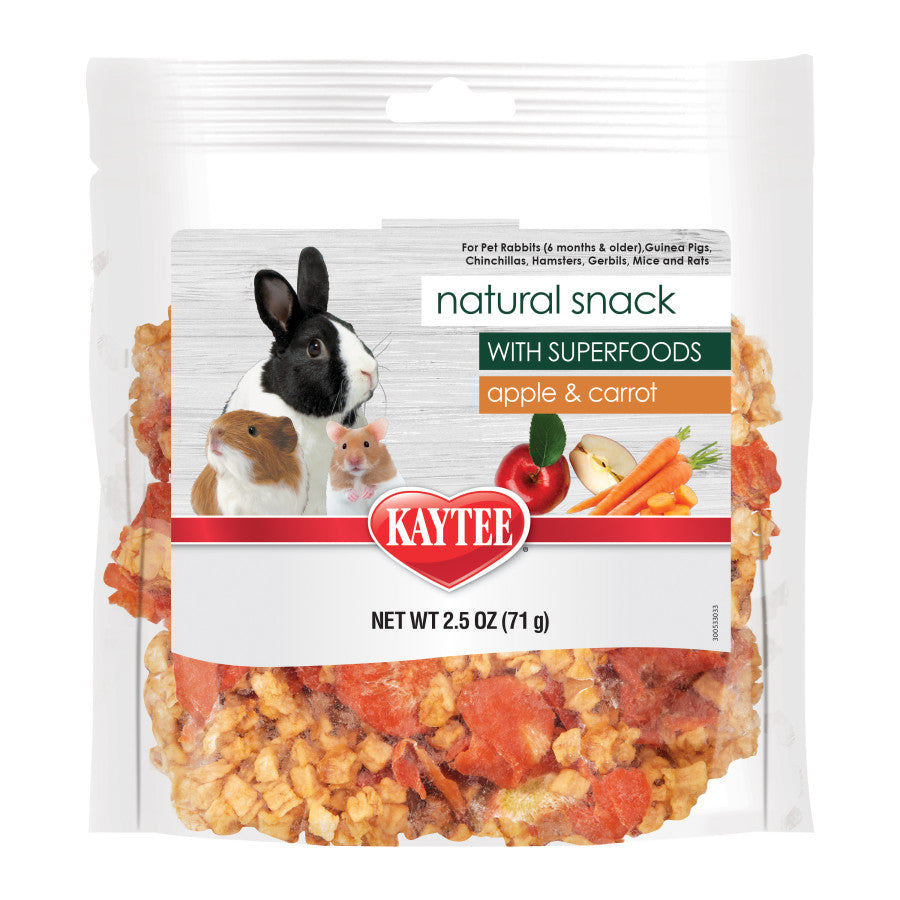 Kaytee Natural Snack with Superfoods Carrot & Apple Carrot and Apple Blend, 1ea/2.5 oz