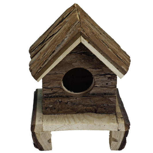 A & E Cages Nibbles Log Cabin Small Animal Hut Deluxe Brown, 1ea/6In X 4.5In X 4.5 in