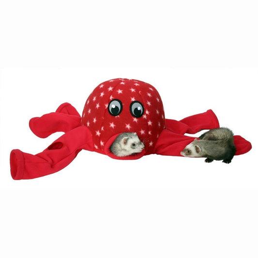 Marshall Pet Products Ferret Octo-Play Toy Octopus, Red, 1ea/One Size