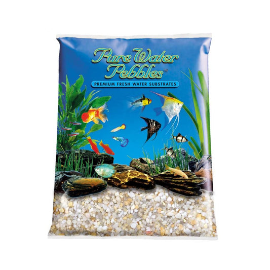 Pure Water Pebbles Premium Fresh Water Amber Lite Natural Aquarium Gravel 1ea/25 lb