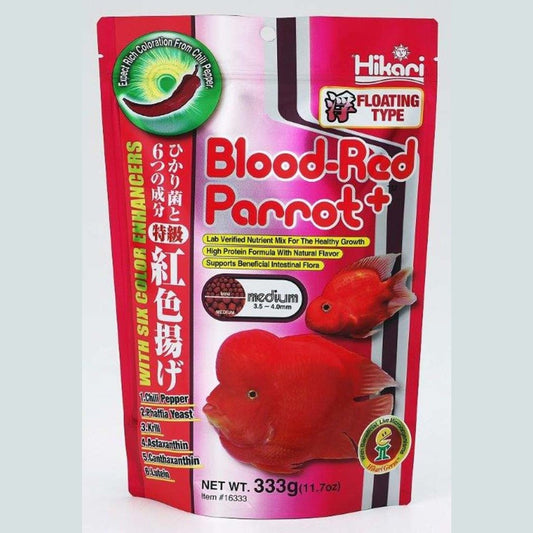 Hikari USA Blood-Red Parrot+ Floating Fish Food 1ea/11.7 oz, MD