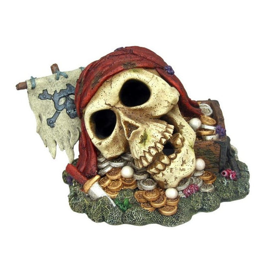 Weco Products Wecorama Catacombs Skull Wreck Aquarium Ornament Multi-Color, 1ea