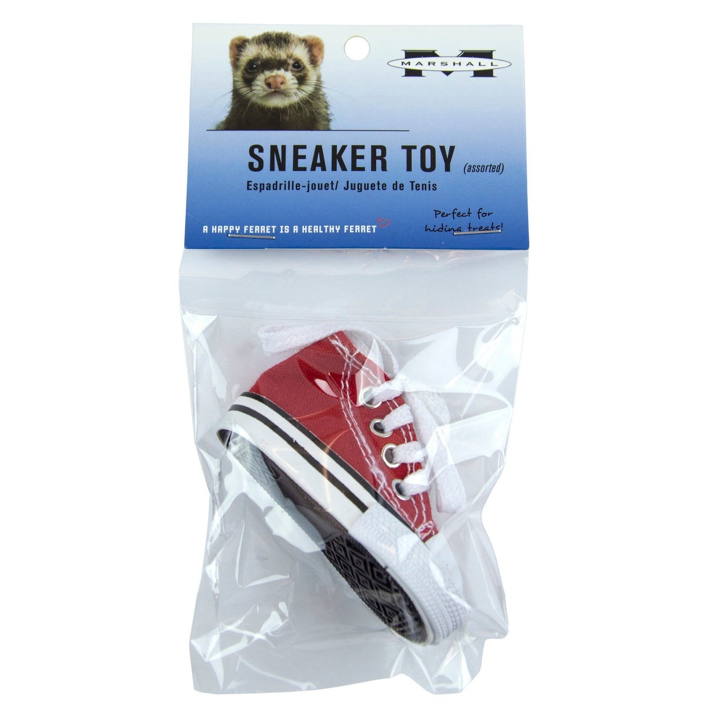 Marshall Pet Products Sneaker Ferret Toy Red, 1ea