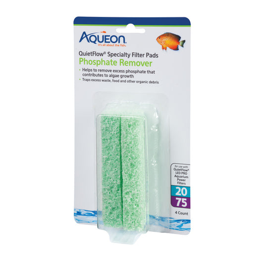 Aqueon Replacement Specialty Filter Pads Phosphate Remover, 1ea/20/75