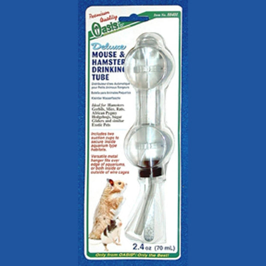 Oasis Hamster and Mouse Drinking Tube Clear, White, 1ea