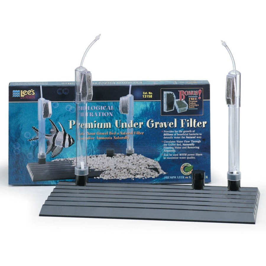 Lee's Aquarium & Pet Products Premium Under Gravel Filter Black, Clear, 1ea/12 In X 30 in