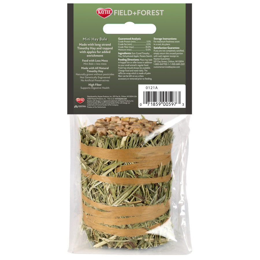 Kaytee Field+Forest Mini Hay Bales Apple 1ea/3.5 oz