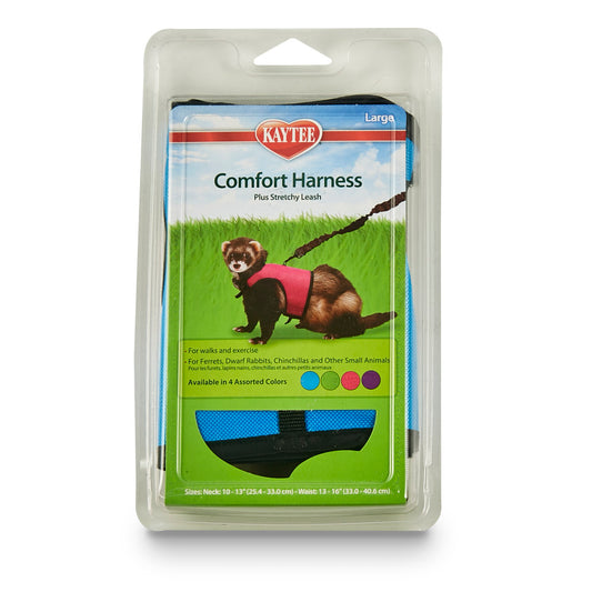 Kaytee Comfort Harness & Stretchy Leash Assorted, 1ea/Large