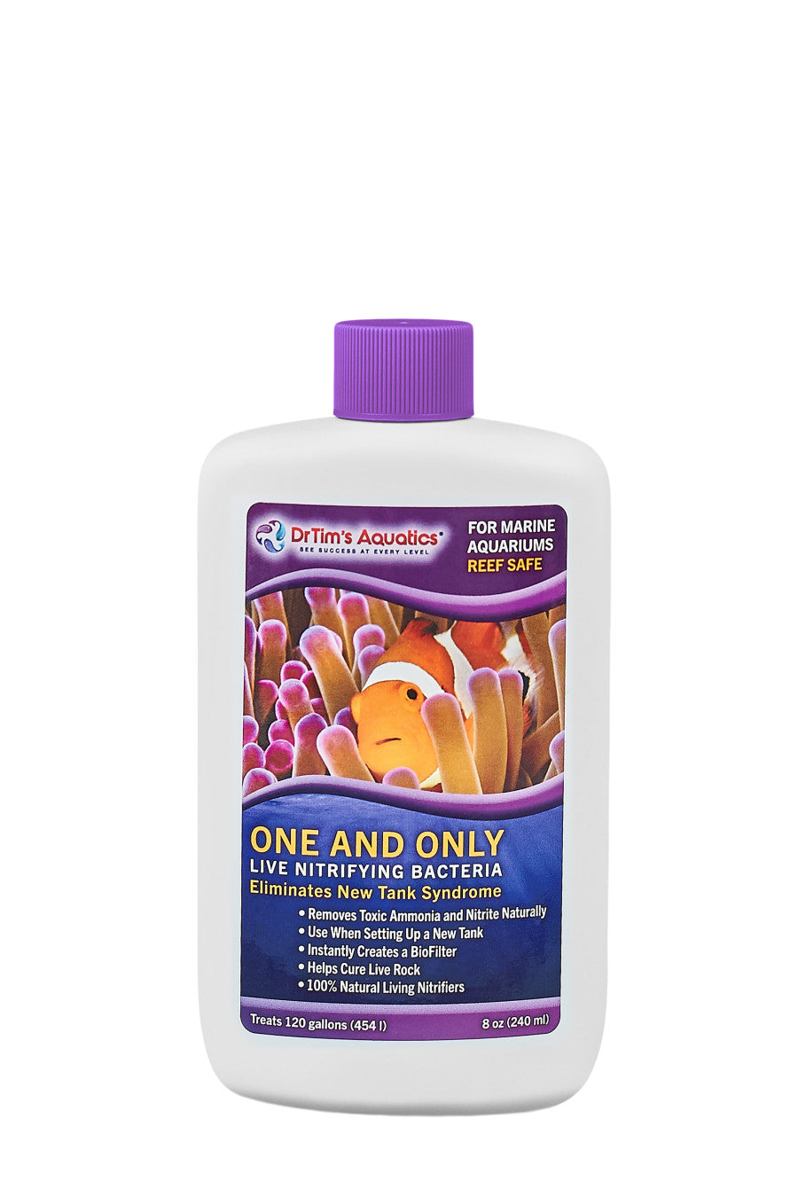 Dr. Tim's Aquatics One & Only Live Nitrifying Bacteria for Reef Aquarium 1ea/8 fl oz