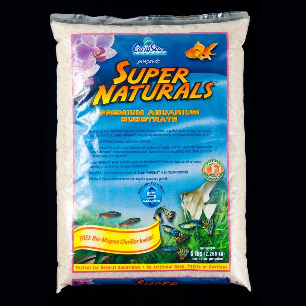 CaribSea Super Naturals Crystal River Aquarium Sand 1ea/5 lb