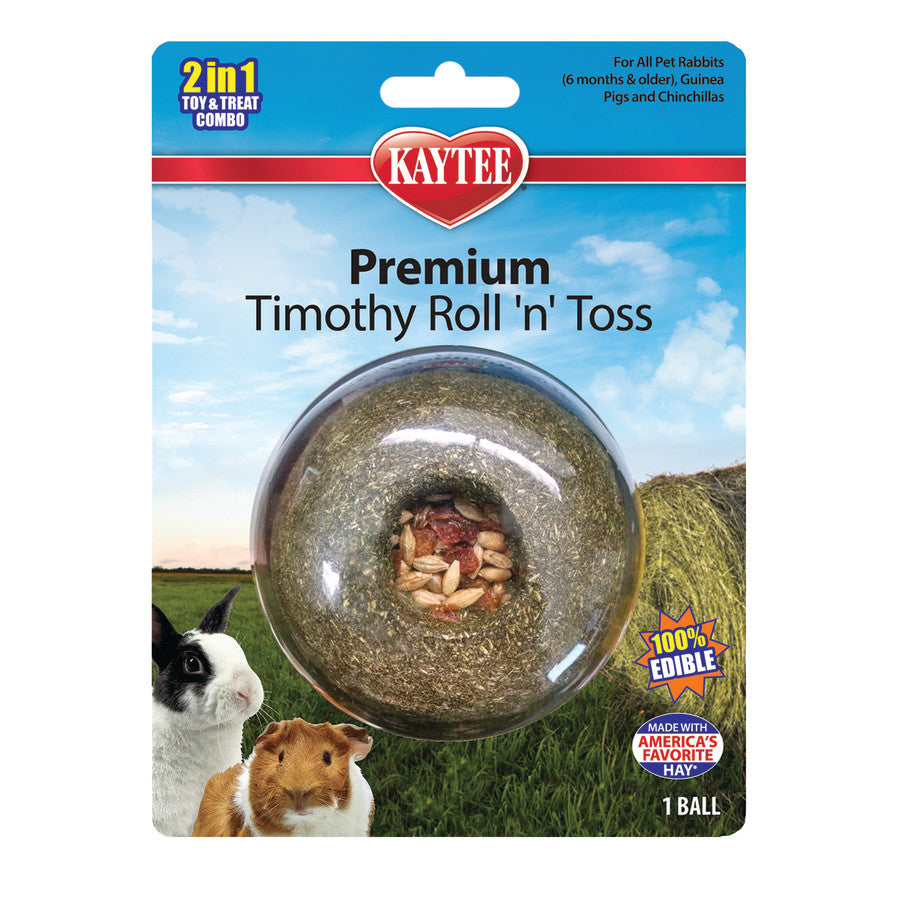 Kaytee Premium Timothy Roll'n'Toss Treat 1ea