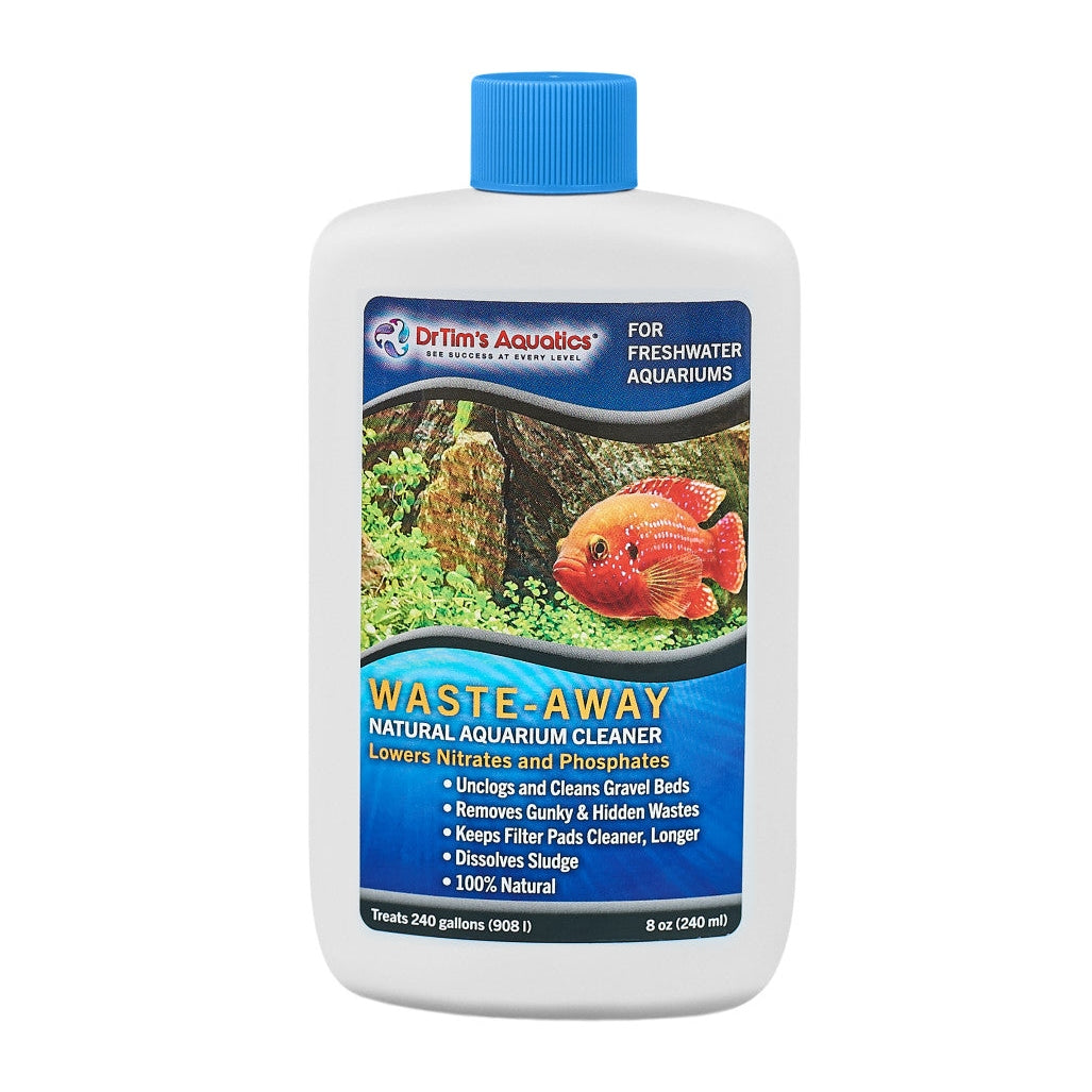 Dr. Tim's Aquatics Waste-Away Natural Aquarium Cleaner for Freshwater Aquarium 1ea/8 fl oz