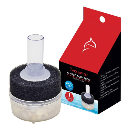 Aquatop Classic Aqua Flow CAF-10 Internal Sponge Filter Black, 1ea