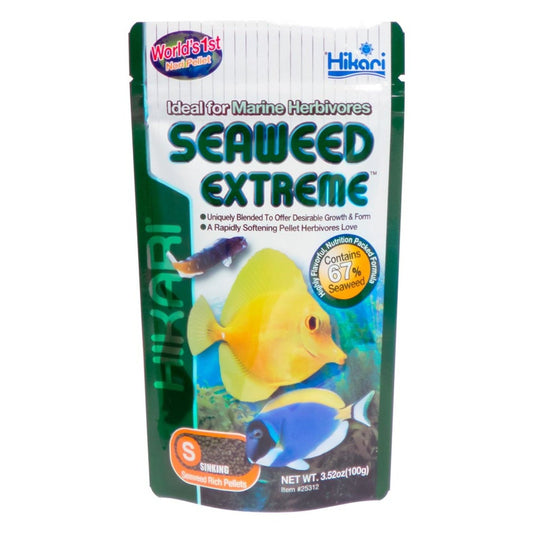 Hikari USA Seaweed Extreme Pellets Fish Food 1ea/3.52 oz, SM