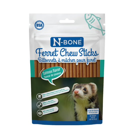 N-Bone Ferret Chew Sticks Salmon, 1ea/1.87 oz