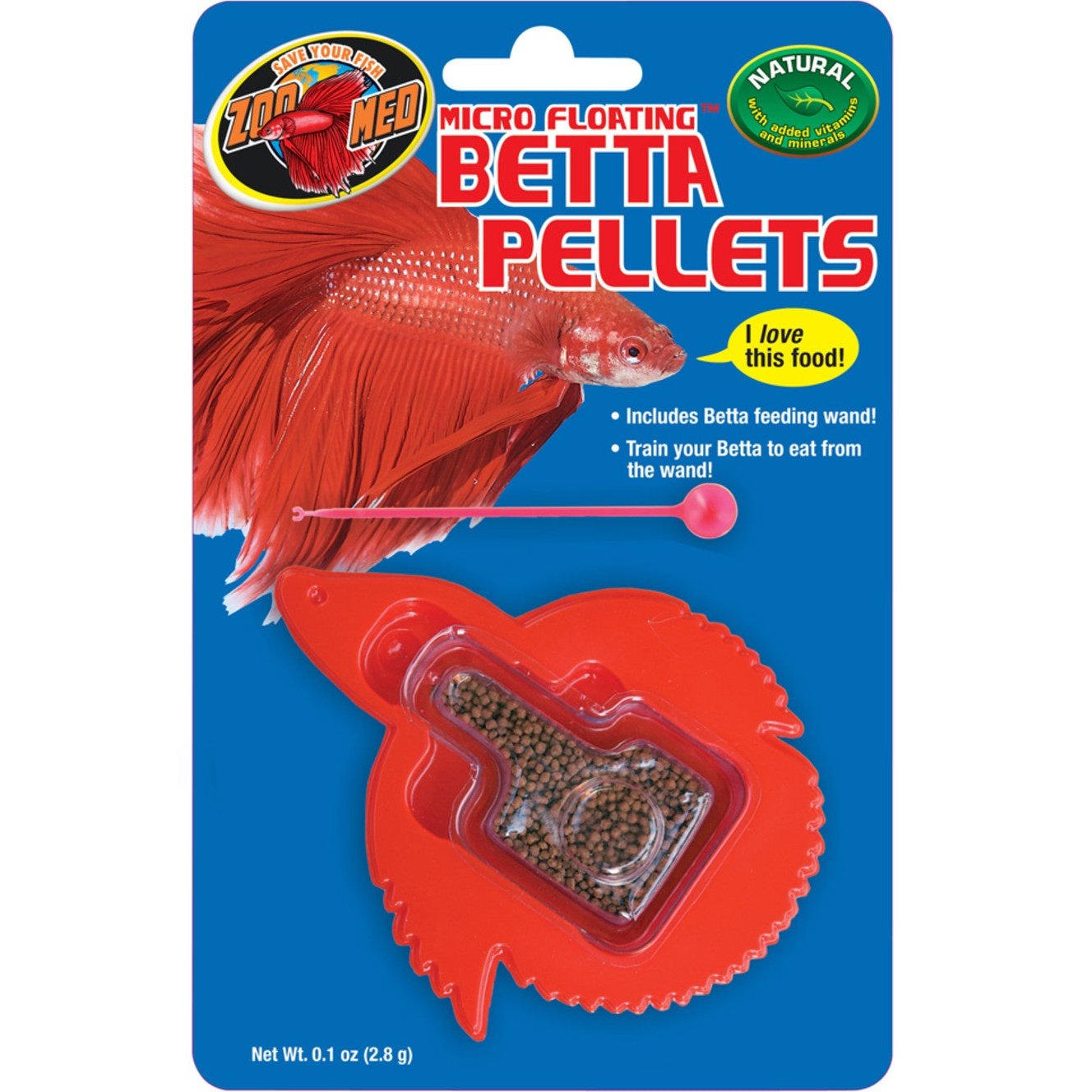 Zoo Med Micro Floating Betta Pellet Fish Food 1ea/0.15 oz