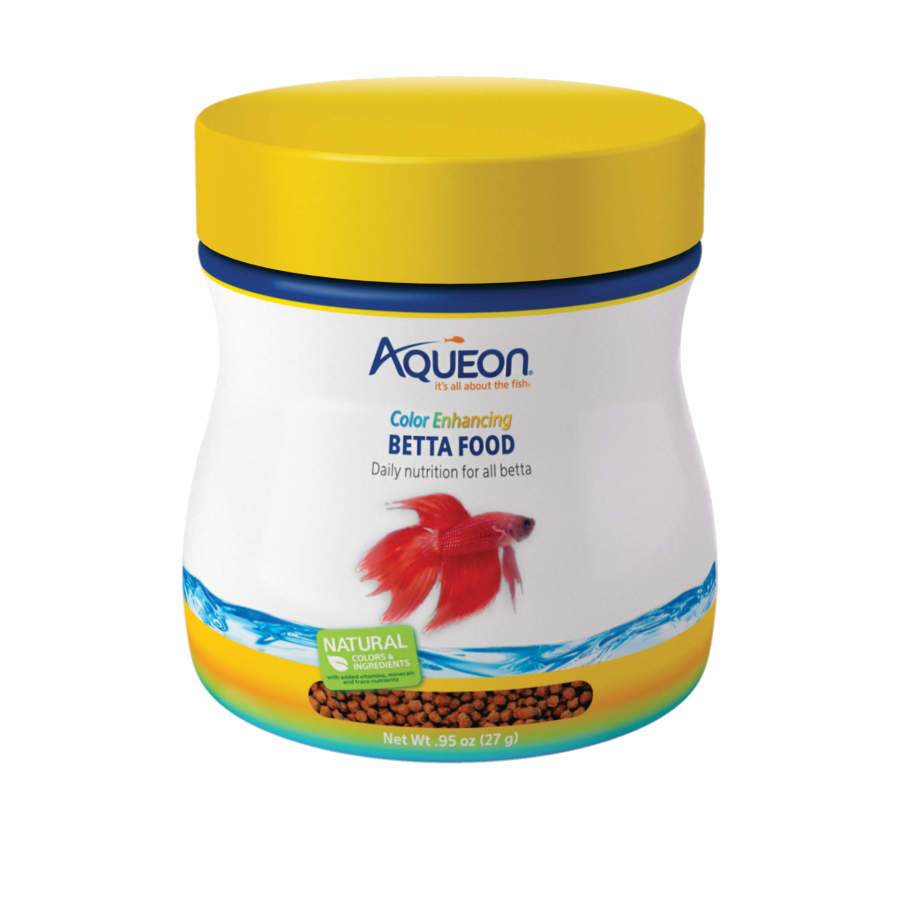 Aqueon Betta Food Color Enhancing 1ea/Floating Pellet, .95 oz