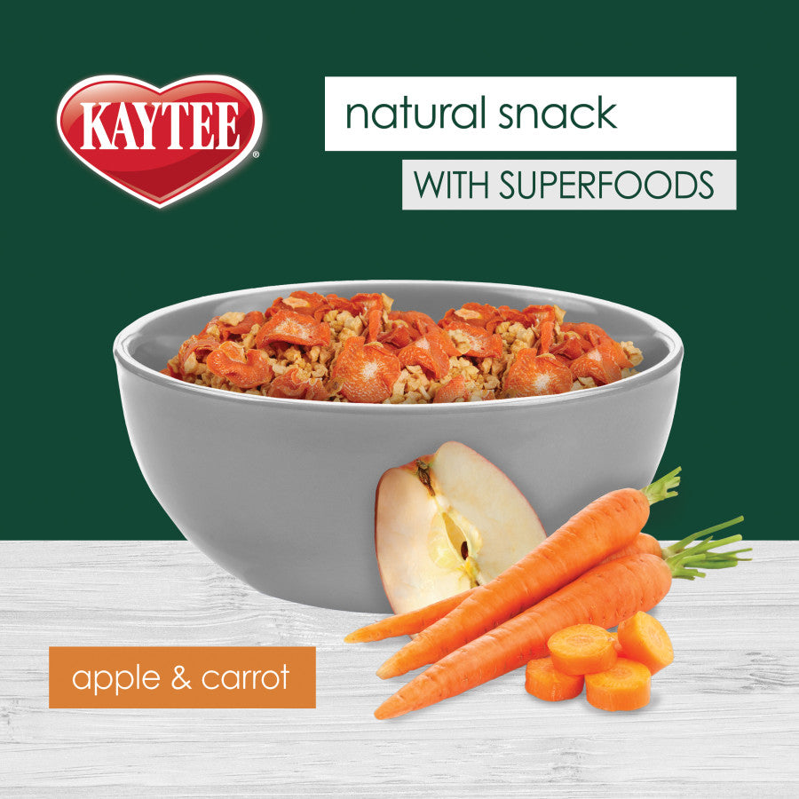 Kaytee Natural Snack with Superfoods Carrot & Apple Carrot and Apple Blend, 1ea/2.5 oz