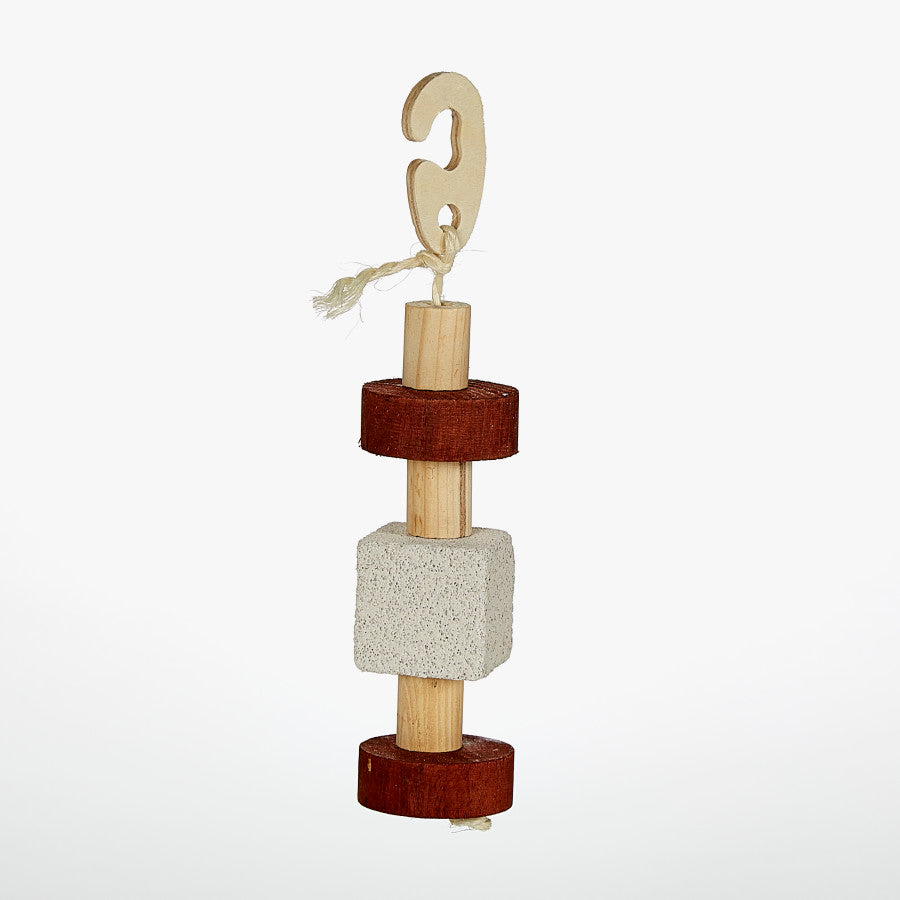 Kaytee Natural Lava 'n Wood Hanging Toy 1ea/2 in X 2.5 in X 11 in