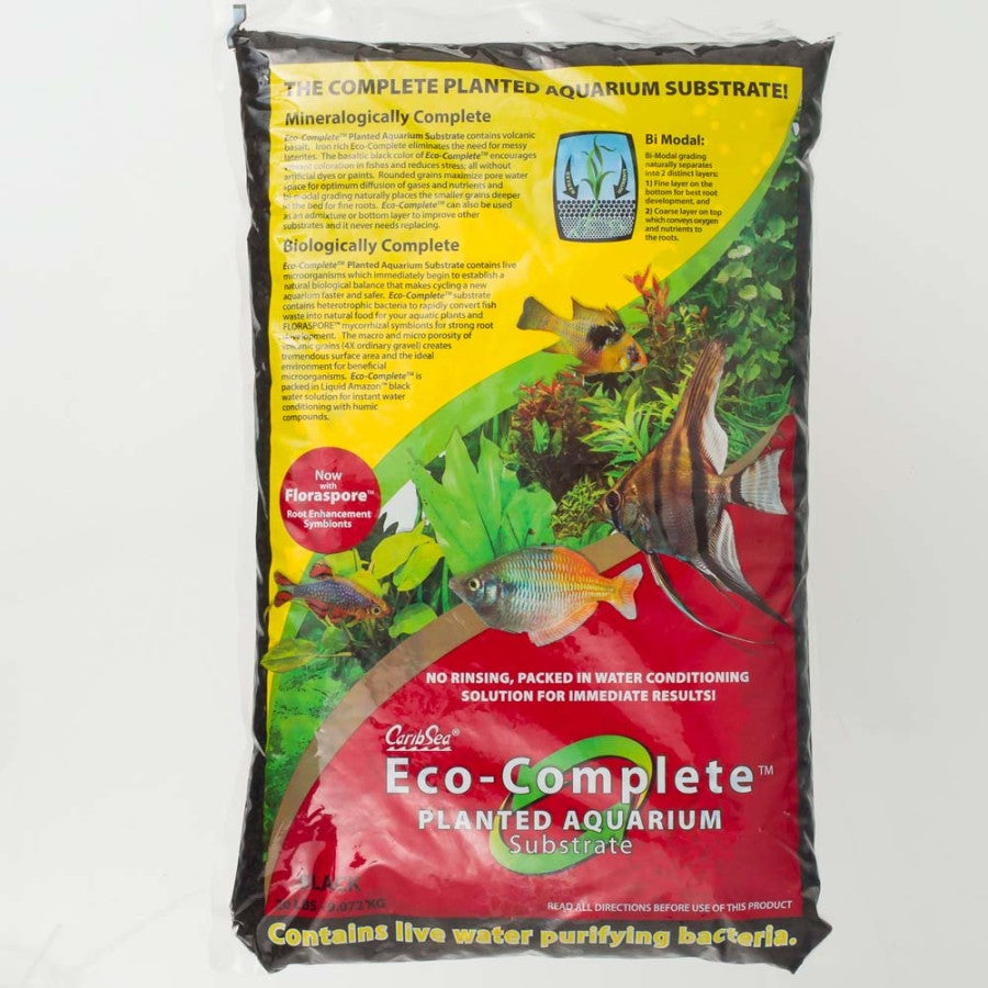 CaribSea Eco-Complete Planted Aquarium Gravel Black, 1ea/10 lb