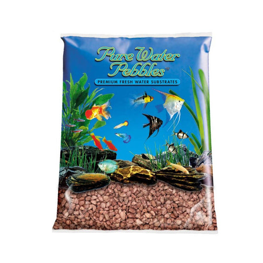 Pure Water Pebbles Premium Fresh Water Coated Aquarium Gravel Cocoa Brown, 1ea/5 lb