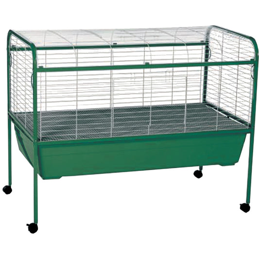 A & E Cages Deluxe Rabbit Cage and Stand Green, 1ea/40In X 39.5In X 23 in