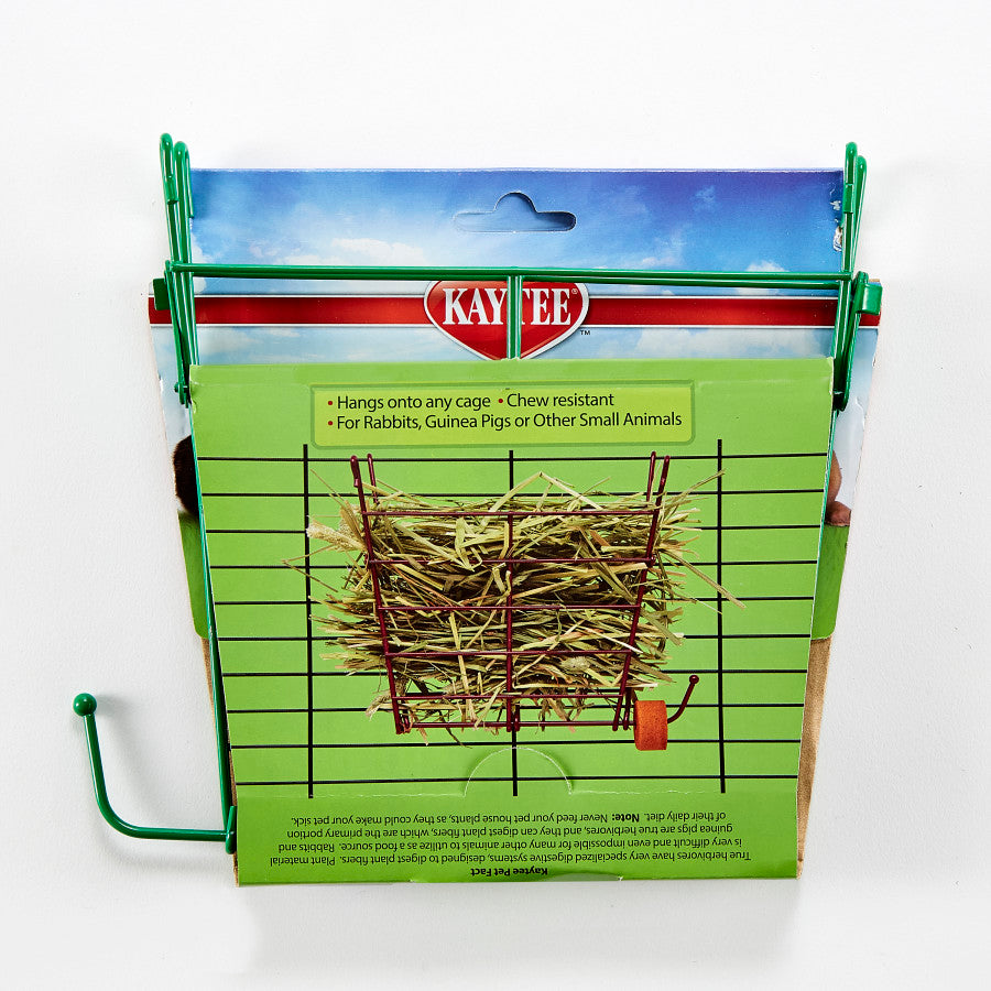 Kaytee Hay Manger Feeder With Salt Hanger Assorted, 1ea/4 in X 8 in X 7.25 in