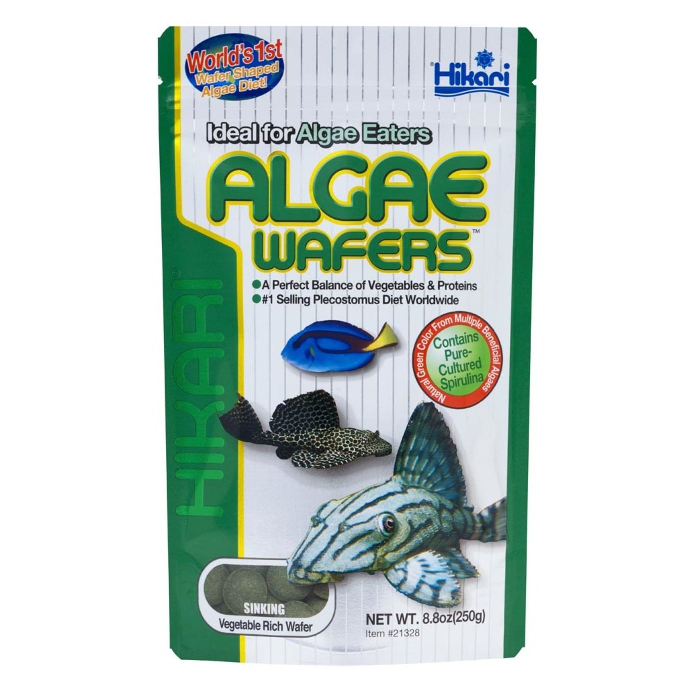 Hikari USA Algae Wafers Rapidly Sinking Wafer Fish Food 1ea/8.8 oz