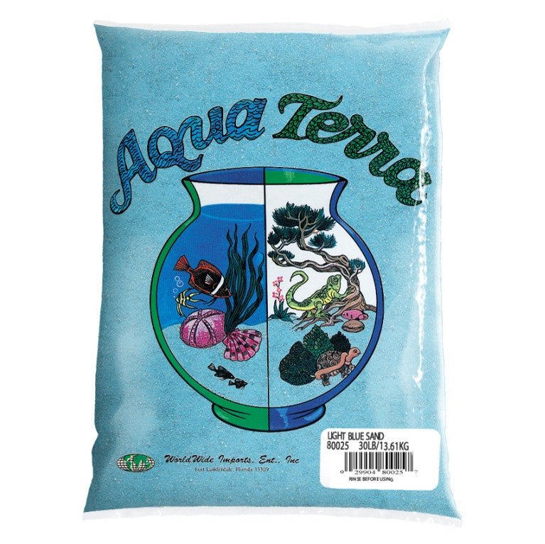 Aqua Terra Aquarium Sand Light Blue, 1ea/5 lb