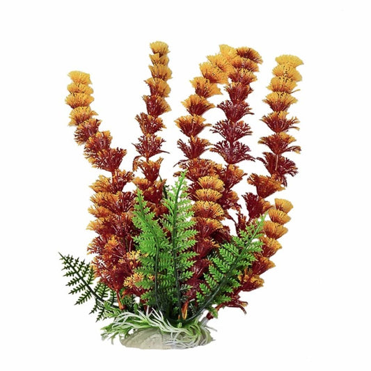 Aquatop Cabomba Aquarium Plant with Weighted Base Fire, 1ea/9 in