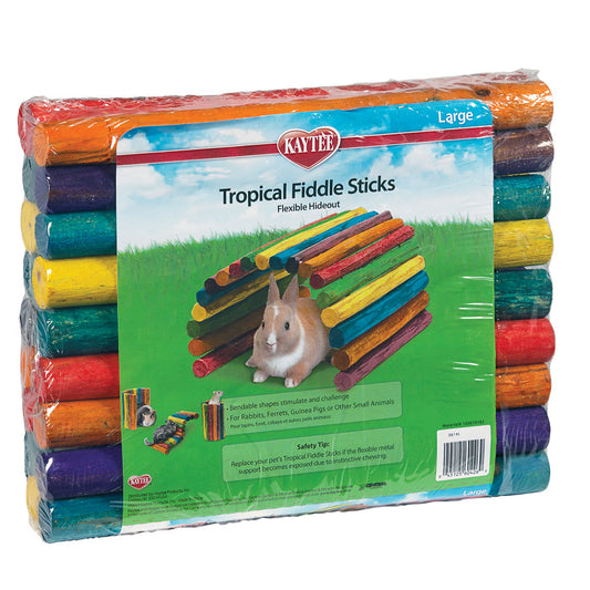 Kaytee Tropical Fiddle Sticks Hideout Assorted, 1ea/Large