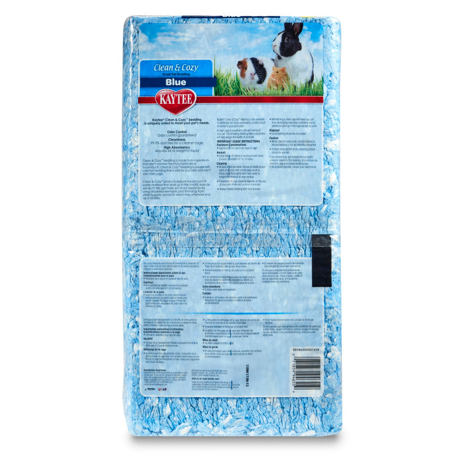 Kaytee Clean & Cozy Blue Bedding Blue, 1ea/24.6 l