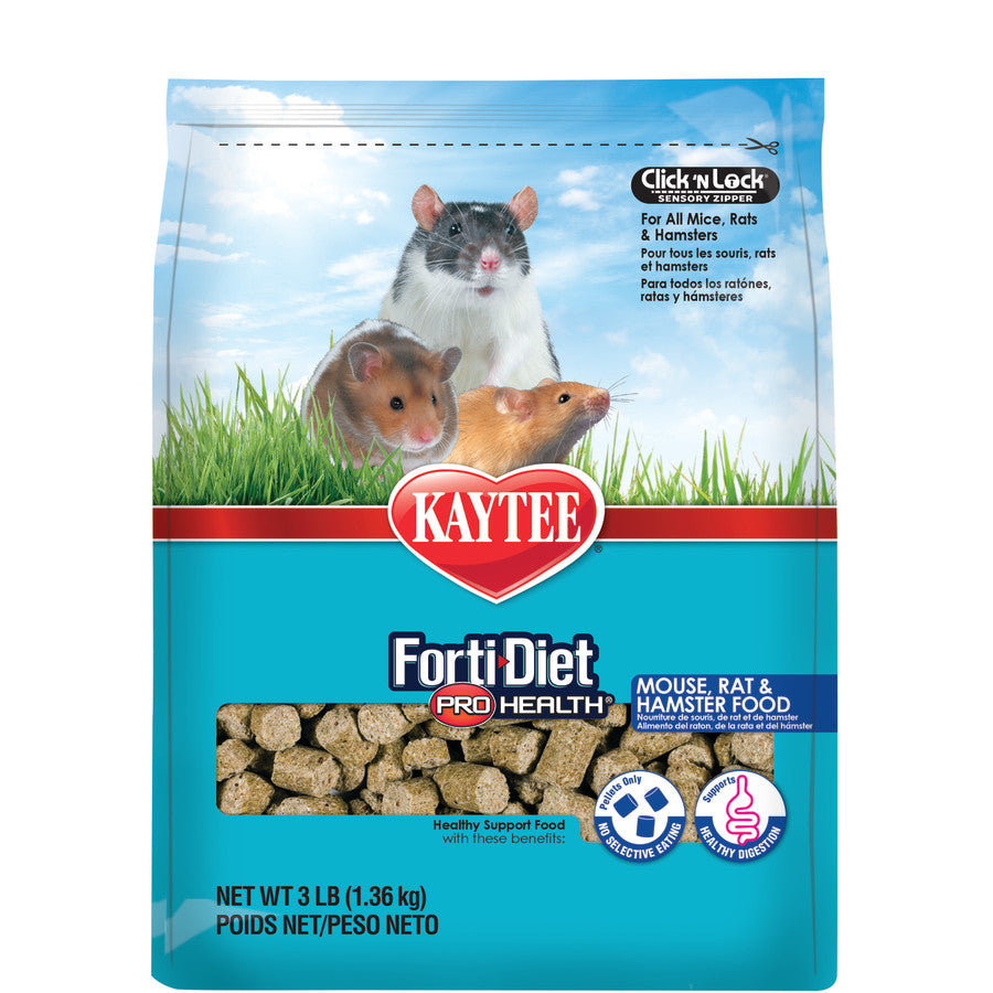 Kaytee Pro Health Mouse, Rat, and Hamster Food 1ea/3 lb