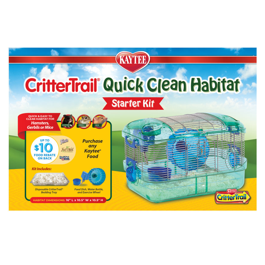 Kaytee CritterTrail Quick Clean Habitat 1ea/16 in X 10.5 in X 10.5 in