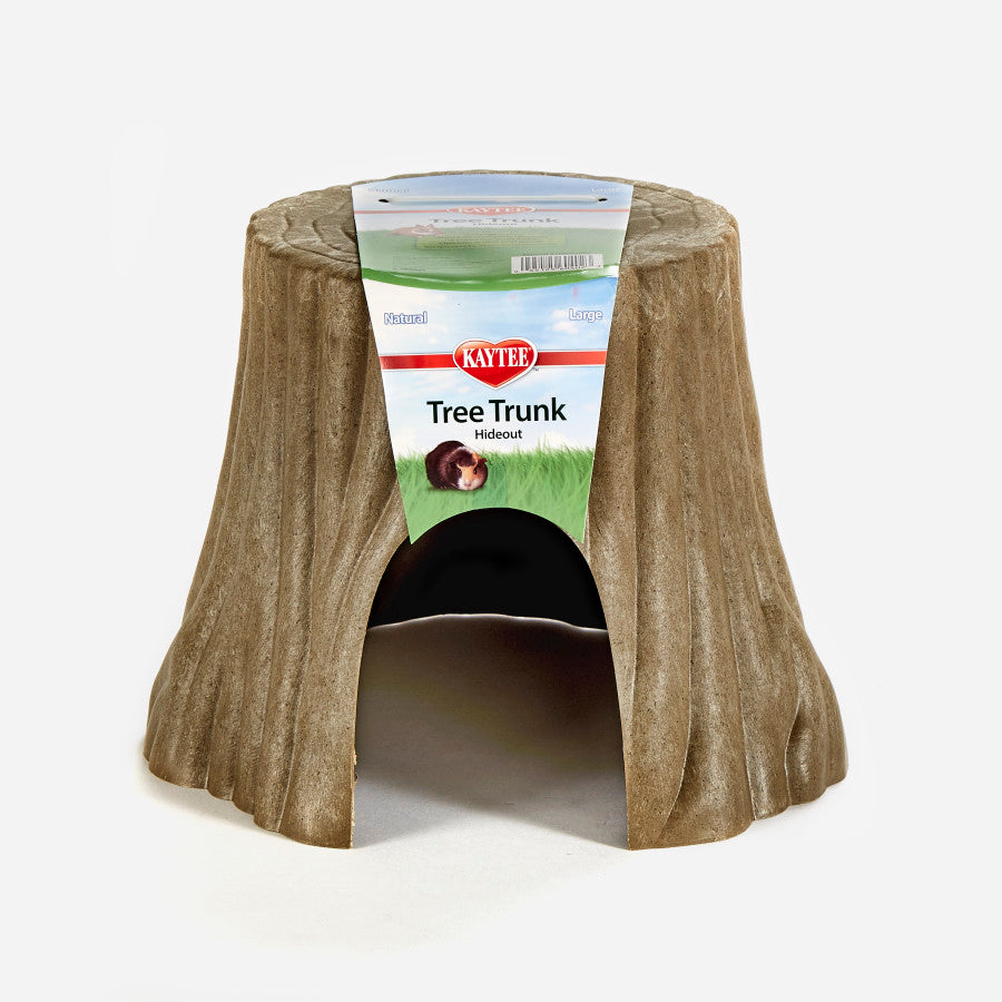 Kaytee Natural Tree Trunk Hideout Brown, 1ea/Large