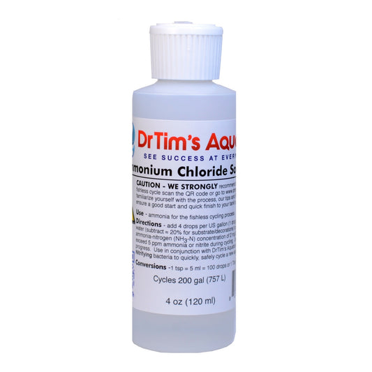 Dr. Tim's Aquatics Ammonium Chloride Solution for Fishless Cycling 1ea/4 fl oz