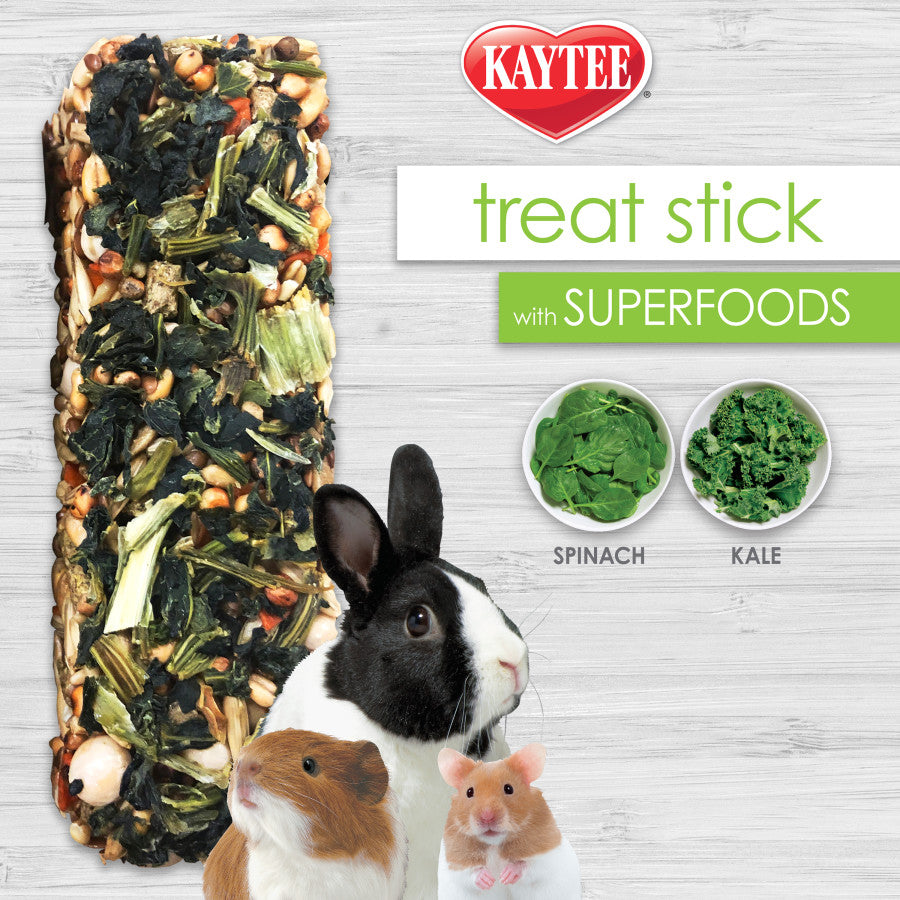 Kaytee Superfood Treat Stick Spinach Kale, 1ea/5.5 oz